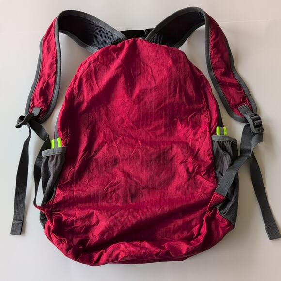 HIKPRO Red & Gray Durable Lightweight Packable Backpack Water Resistant - Picture 2 of 10